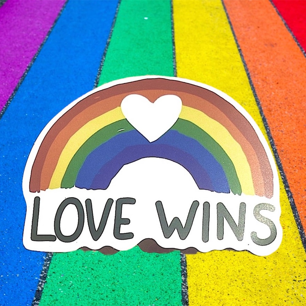 LGBTQIA + Rainbow Vibrant Pride Single Deco Design Accent Sticker✨HP✨ FLASH SALE
